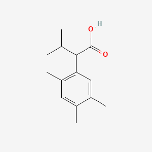 3-Methyl-2-(2,4,5-trimethylphenyl)butanoic acid