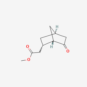 molecular formula C10H14O3 B13566528 rac-methyl2-[(1R,2R,4R)-6-oxobicyclo[2.2.1]heptan-2-yl]acetate 