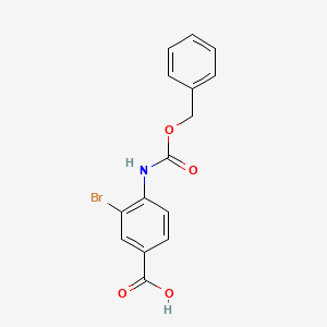 4-(((Benzyloxy)carbonyl)amino)-3-bromobenzoic acid