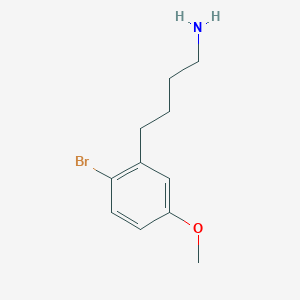 4-(2-Bromo-5-methoxyphenyl)butan-1-amine