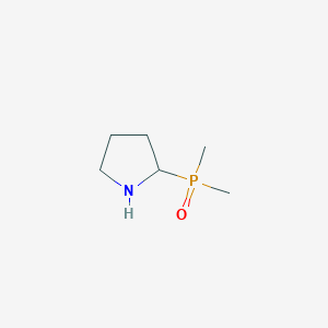 molecular formula C6H14NOP B13566591 2-(Dimethylphosphoryl)pyrrolidine 