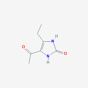 B135666 2H-Imidazol-2-one, 4-acetyl-5-ethyl-1,3-dihydro-(9CI) CAS No. 131180-11-5
