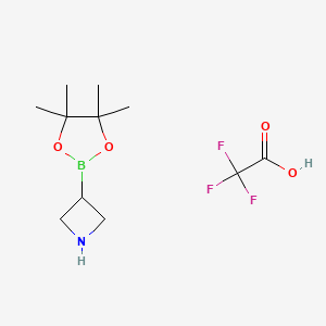 3-(Tetramethyl-1,3,2-dioxaborolan-2-yl)azetidine; trifluoroacetic acid