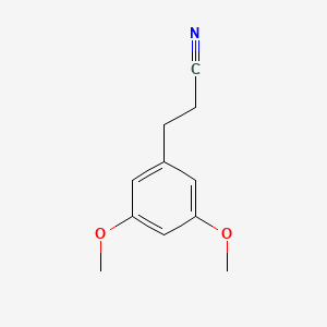 molecular formula C11H13NO2 B13566618 3-(3,5-Dimethoxyphenyl)propanenitrile 