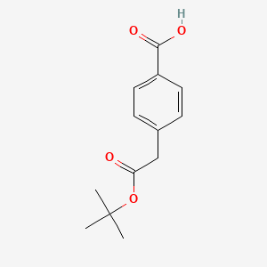 molecular formula C13H16O4 B13566620 4-(Tert-butoxycarbonylmethyl)benzoic acid 