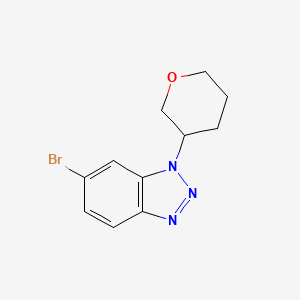 6-bromo-1-(oxan-3-yl)-1H-1,2,3-benzotriazole