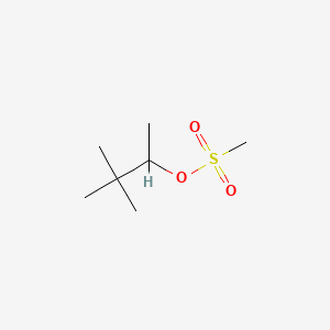 molecular formula C7H16O3S B13566729 3,3-Dimethyl-2-butanol methanesulfonate CAS No. 67764-23-2