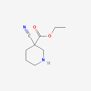 Ethyl 3-cyanopiperidine-3-carboxylate