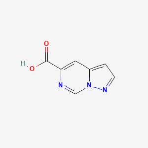 molecular formula C7H5N3O2 B13566741 Pyrazolo[1,5-c]pyrimidine-5-carboxylic acid 