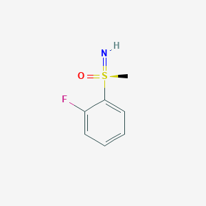 molecular formula C7H8FNOS B13566743 (S)-1-Fluoro-2-(S-methylsulfonimidoyl)benzene 