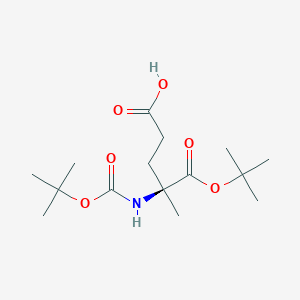 (4S)-5-(tert-butoxy)-4-{[(tert-butoxy)carbonyl]amino}-4-methyl-5-oxopentanoicacid