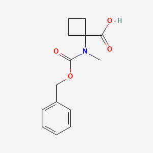 1-(((Benzyloxy)carbonyl)(methyl)amino)cyclobutane-1-carboxylic acid