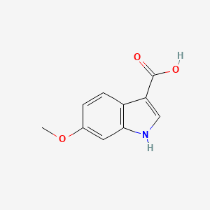 molecular formula C10H9NO3 B1356679 6-Methoxy-1H-indole-3-carboxylic acid CAS No. 90924-43-9