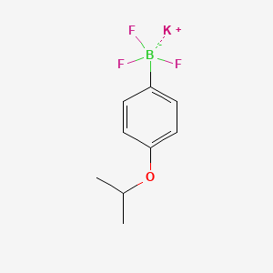 molecular formula C9H11BF3KO B13566865 Potassium trifluoro(4-isopropoxyphenyl)borate 