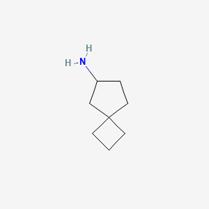 molecular formula C8H15N B13566874 Spiro[3.4]octan-6-amine 