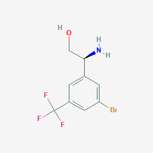 (S)-2-Amino-2-(3-bromo-5-(trifluoromethyl)phenyl)ethanol