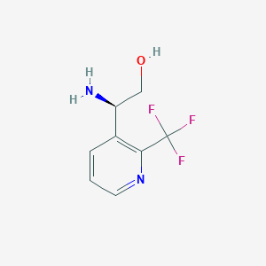 (2r)-2-Amino-2-[2-(trifluoromethyl)pyridin-3-yl]ethan-1-ol