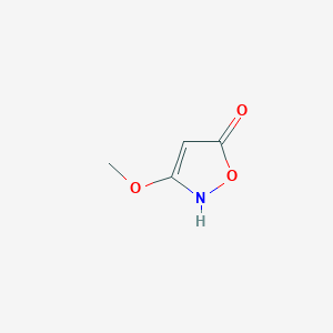 molecular formula C4H5NO3 B13566945 3-Methoxy-1,2-oxazol-5-ol 