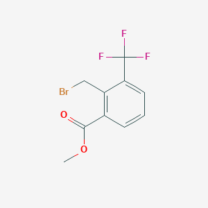 molecular formula C10H8BrF3O2 B1356699 2-(溴甲基)-3-(三氟甲基)苯甲酸甲酯 CAS No. 346603-68-7
