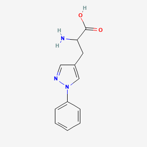 2-Amino-3-(1-phenyl-1h-pyrazol-4-yl)propanoic acid