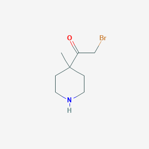 2-Bromo-1-(4-methylpiperidin-4-yl)ethan-1-one