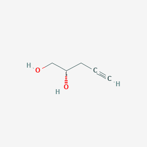 molecular formula C5H8O2 B13567026 (2S)-pent-4-yne-1,2-diol 