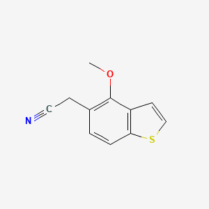 2-(4-Methoxy-1-benzothiophen-5-yl)acetonitrile