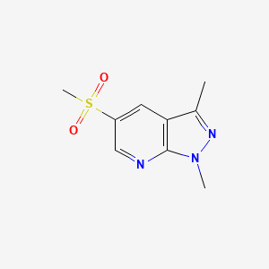 5-methanesulfonyl-1,3-dimethyl-1H-pyrazolo[3,4-b]pyridine