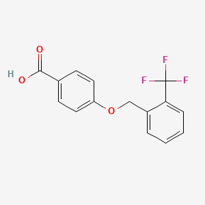 4-{[2-(Trifluoromethyl)phenyl]methoxy}benzoicacid