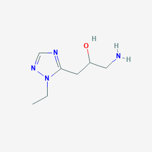 1-Amino-3-(1-ethyl-1h-1,2,4-triazol-5-yl)propan-2-ol