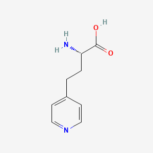 molecular formula C9H12N2O2 B13567122 (2S)-2-Amino-4-(pyridin-4-YL)butanoic acid 