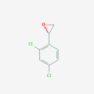 molecular formula C8H6Cl2O B13567125 (2R)-2-(2,4-Dichlorophenyl)oxirane CAS No. 62566-67-0