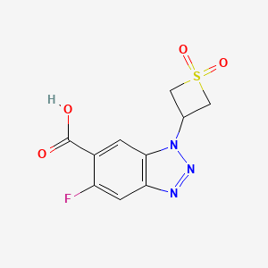 1-(1,1-Dioxidothietan-3-yl)-5-fluoro-1H-benzo[d][1,2,3]triazole-6-carboxylic acid