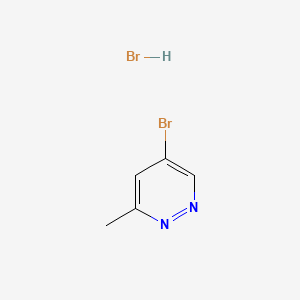 molecular formula C5H6Br2N2 B13567213 5-Bromo-3-methylpyridazinehydrobromide 