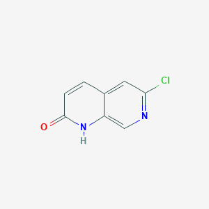 molecular formula C8H5ClN2O B1356722 6-Chloro-1,7-naphthyridin-2(1H)-one CAS No. 93493-68-6