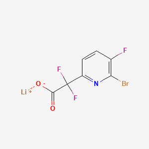 Lithium(1+)2-(6-bromo-5-fluoropyridin-2-yl)-2,2-difluoroacetate