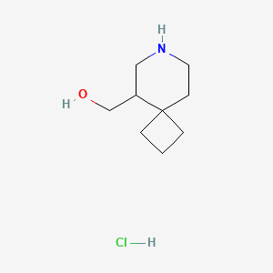 {7-Azaspiro[3.5]nonan-5-yl}methanolhydrochloride