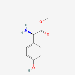 ethyl (2R)-2-amino-2-(4-hydroxyphenyl)acetate