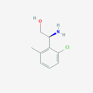 (S)-2-Amino-2-(2-chloro-6-methylphenyl)ethan-1-ol