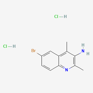 6-Bromo-2,4-dimethylquinolin-3-aminedihydrochloride