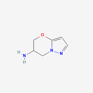 5H,6H,7H-pyrazolo[3,2-b][1,3]oxazin-6-amine