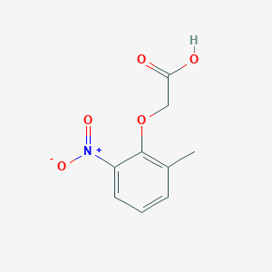 molecular formula C9H9NO5 B13567484 2-(2-Methyl-6-nitrophenoxy)acetic acid 