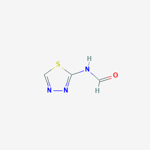 molecular formula C3H3N3OS B13567544 N-(1,3,4-Thiadiazol-2-yl)formamide 