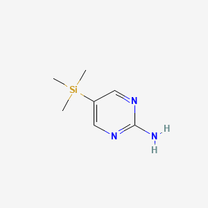 5-(Trimethylsilyl)pyrimidin-2-amine