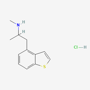 molecular formula C12H16ClNS B13567618 [1-(1-Benzothiophen-4-yl)propan-2-yl](methyl)aminehydrochloride 