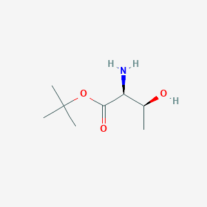 molecular formula C8H17NO3 B13567624 tert-butyl (2S,3S)-2-amino-3-hydroxybutanoate 