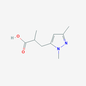 3-(1,3-dimethyl-1H-pyrazol-5-yl)-2-methylpropanoic acid