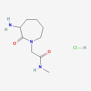 2-(3-amino-2-oxoazepan-1-yl)-N-methylacetamidehydrochloride