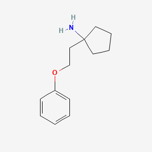 1-(2-Phenoxyethyl)cyclopentan-1-amine