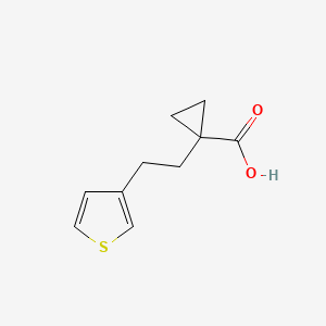 1-(2-(Thiophen-3-yl)ethyl)cyclopropane-1-carboxylic acid